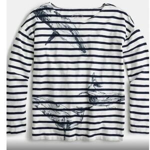 J. Crew Wildlife Conservation Society Striped Shirt M